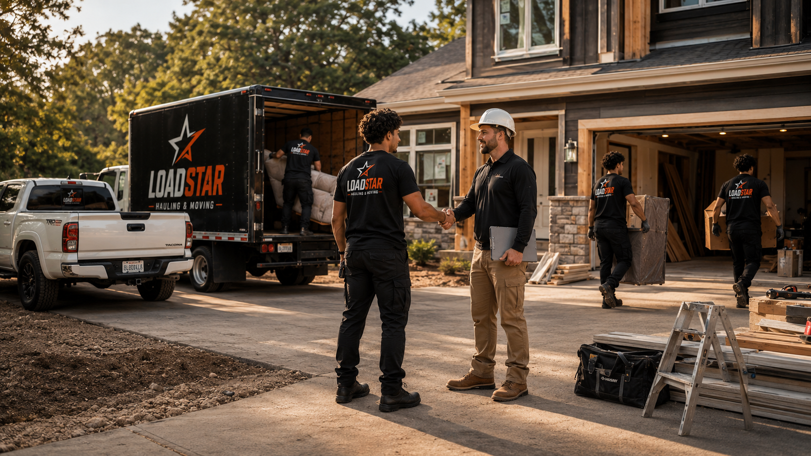 Property cleanout crew
